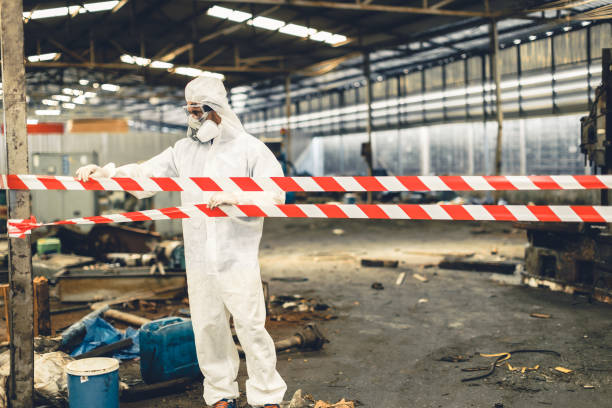 Professional Hoarding Cleanup technician working in Alpena, AR